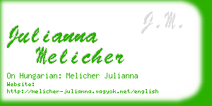 julianna melicher business card